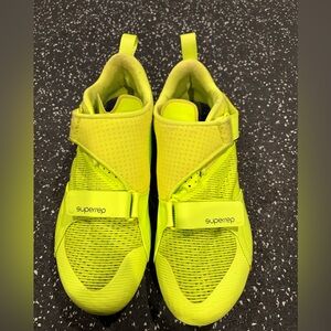 Nike Superrep cycling shoes - neon yellow